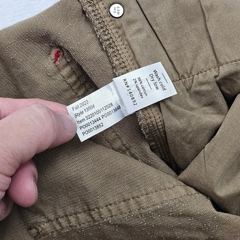 Marine Layer Corduroy Pants Mens 32x33 Brown Slim Straight Stretch Preppy Ivy
